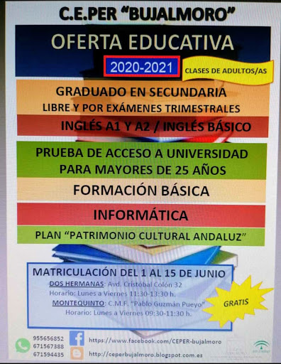 Hoy Se Abre El Plazo Para La Inscripcion Para Estudiar La Eso Y El Bachiller De Personas Adultas Para El Proximo Curso 21 Andalucia Orienta